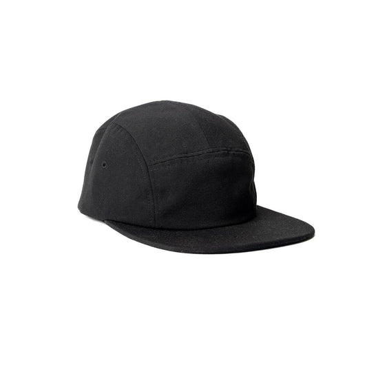 recycled-poly-flat-brim-5-panel-hat-l9 Web_PDP-FlatBrim5PanelHat_Studio_Front_Black.jpg