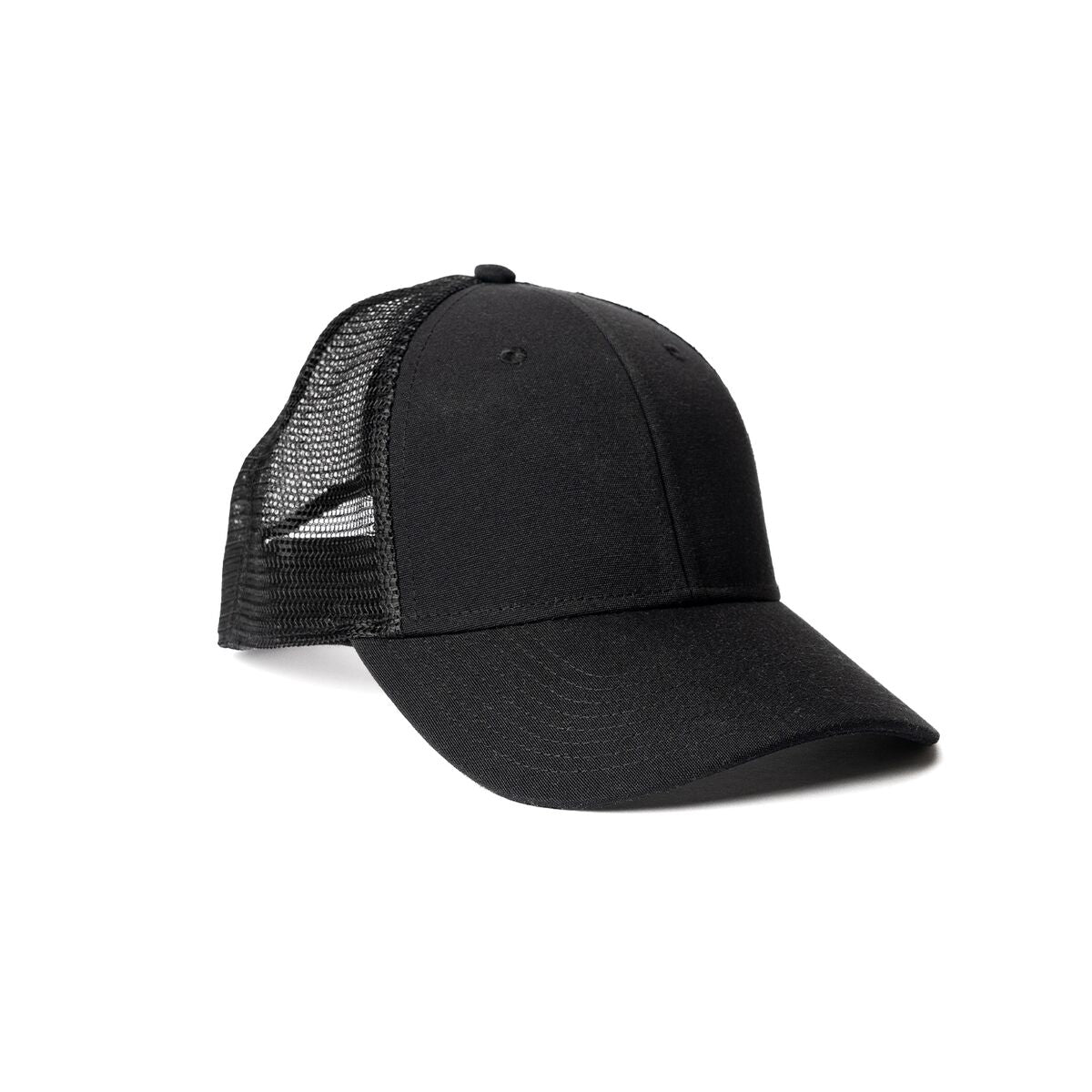 recycled-poly-low-profile-trucker-hat-a1 Web_PDP-LowProfileTruckerHat_Studio_Front_Black.jpg